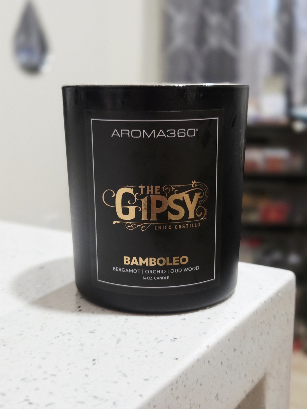 Aroma360 The Gipsy Bamboleo Scented Candle - Black & Gold